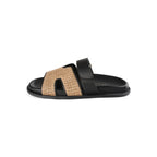 Sandales Ouvertes Not My Problem - Noir Et Marron