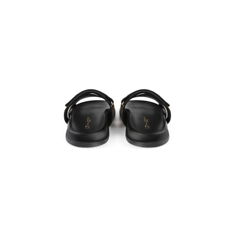 Sandales Ouvertes Not My Problem - Noir Et Marron
