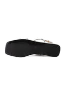 Sandalias azul océano - Plata