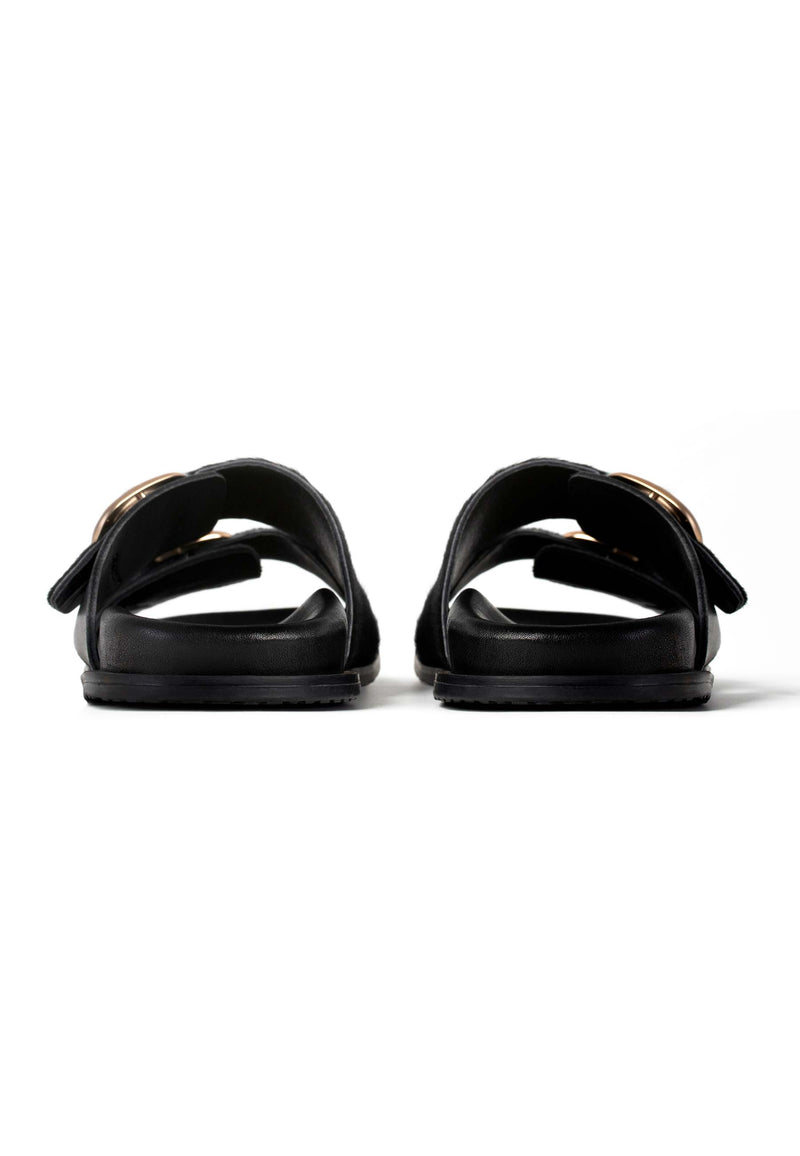 Stay Until Tomorrow Sandals - Black