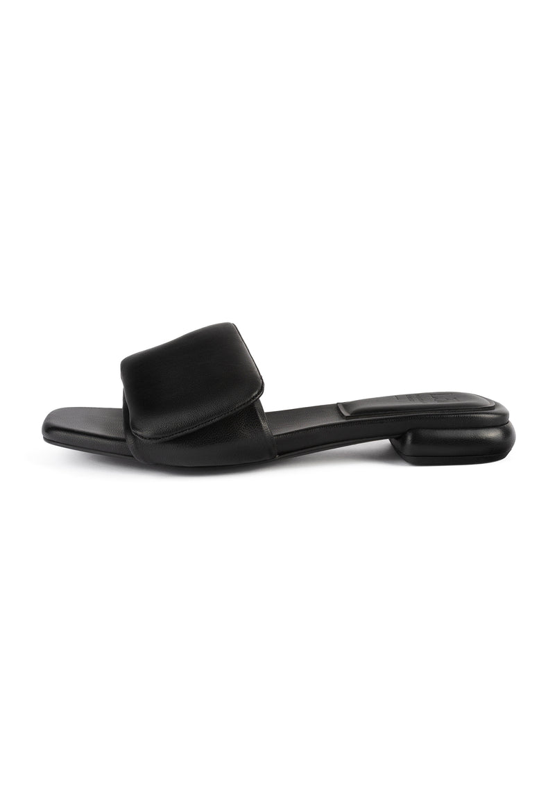 Mules Steps de terciopelo - Negro