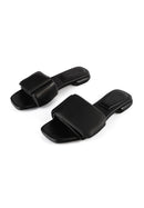 Mules Steps de terciopelo - Negro