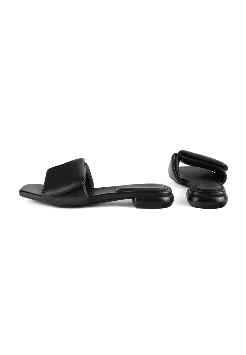 Mules Steps de terciopelo - Negro
