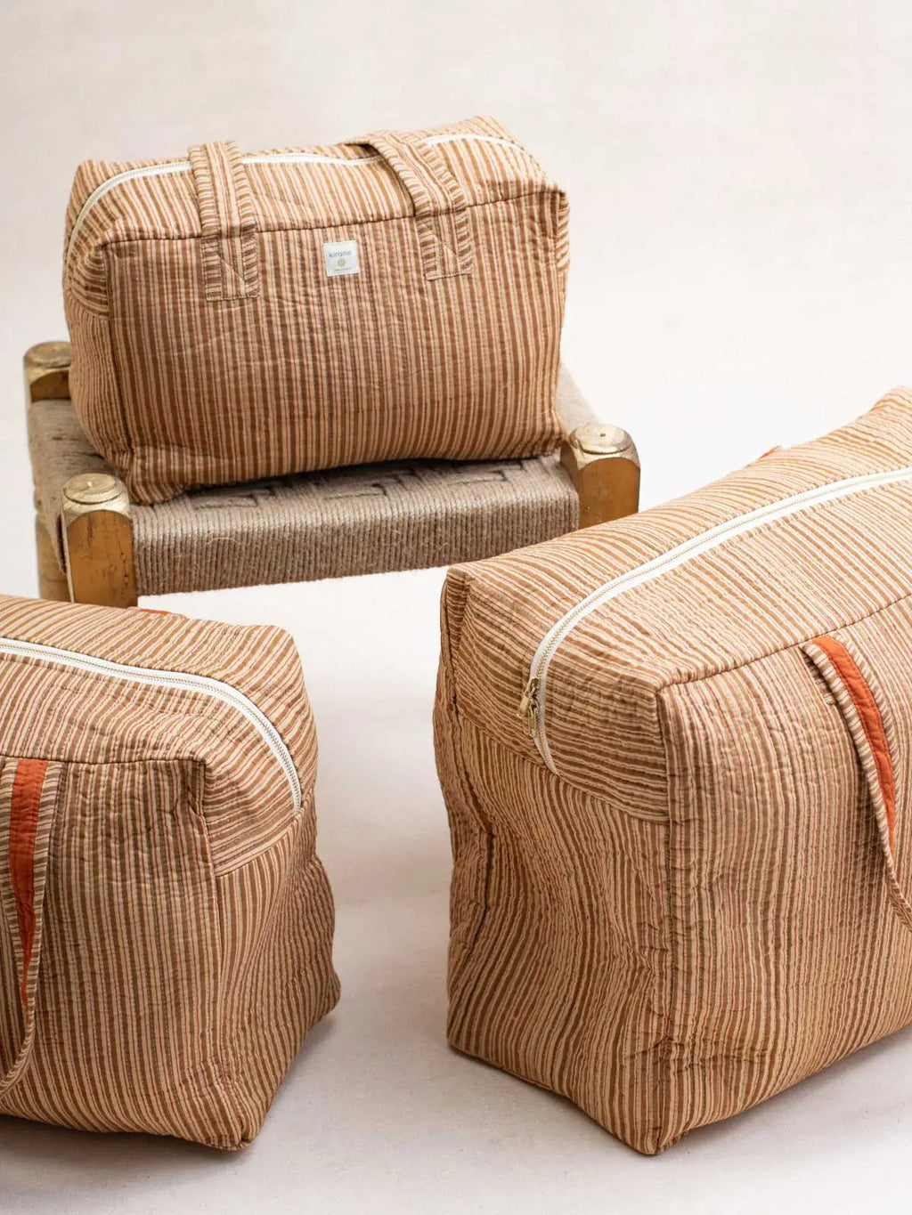 Rayure Noisette - Borsa Trapuntata - 3 Dimensioni