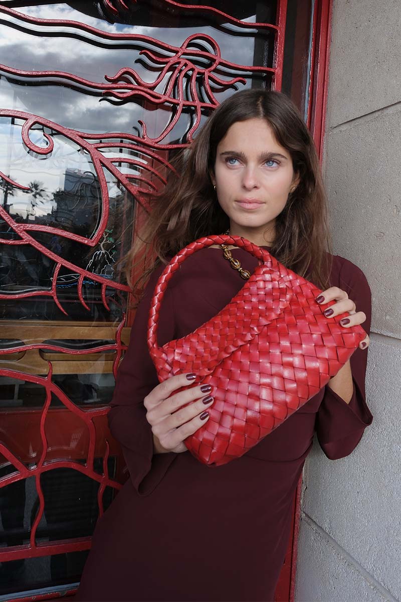 Borsa a tracolla Jacky Mini - Rosso