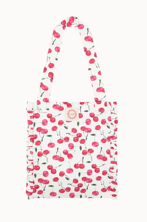Picota Ruffled Bag - Red And White
