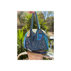 Sac Cabas Patch Bleu Jean/Bleu/Bleu Clair