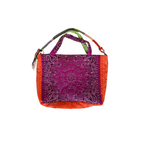 Sac Cabas Patch Anis/Cyclamen/Orange Fluo