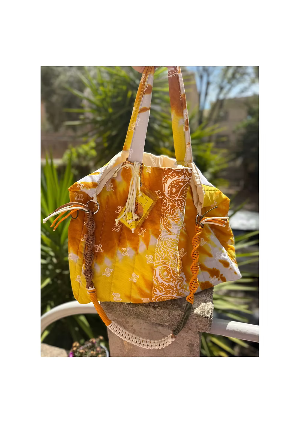 Sac Cabas Patch Imprimé Hélios