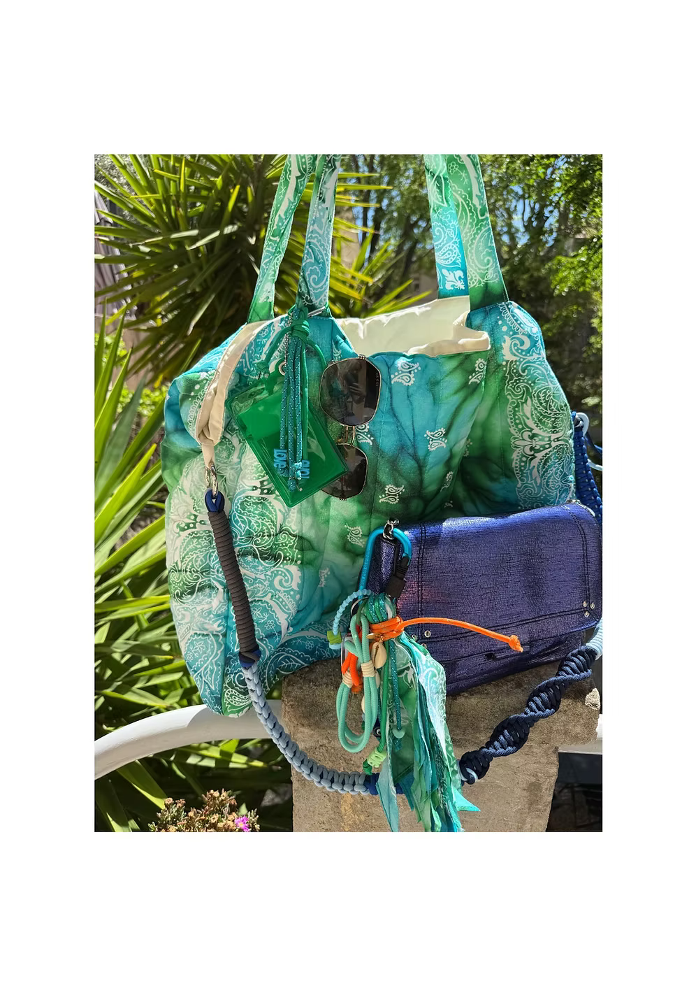 Sac Cabas Patch Imprimé Mystic Lagoon
