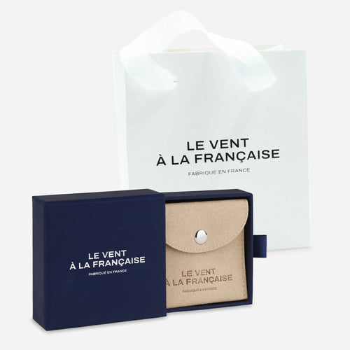 Coffret Et Sac Le Vent à la Française - Bleu Marine Et Blanc