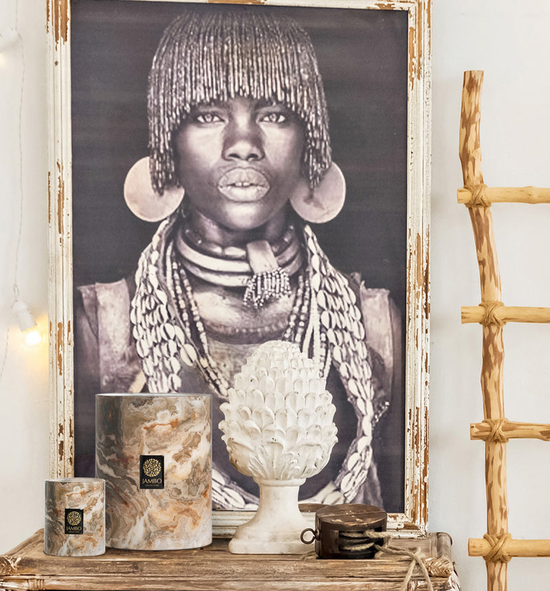 Bougie Sahara (L) D:20 Cm X H:25 Cm