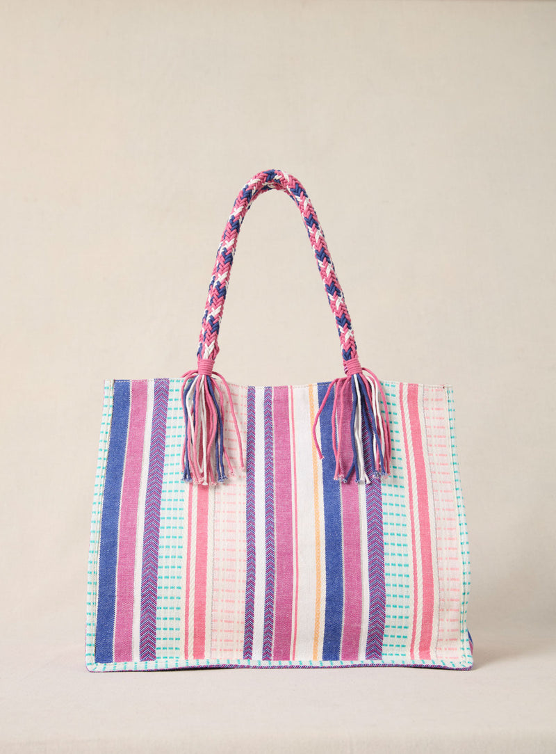 Bolso Tote Sai - Rayas Multico