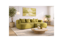 Angela - Canapé D'Angle - 4 Places - Velours Texturé - Vert