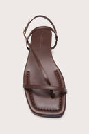 Sandales Plates Flat Brown - Siena