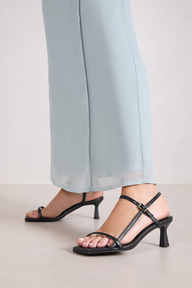 Palmira Heeled Sandals - Black