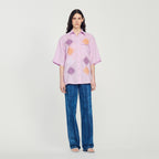Oversized Embroidered Linen Shirt