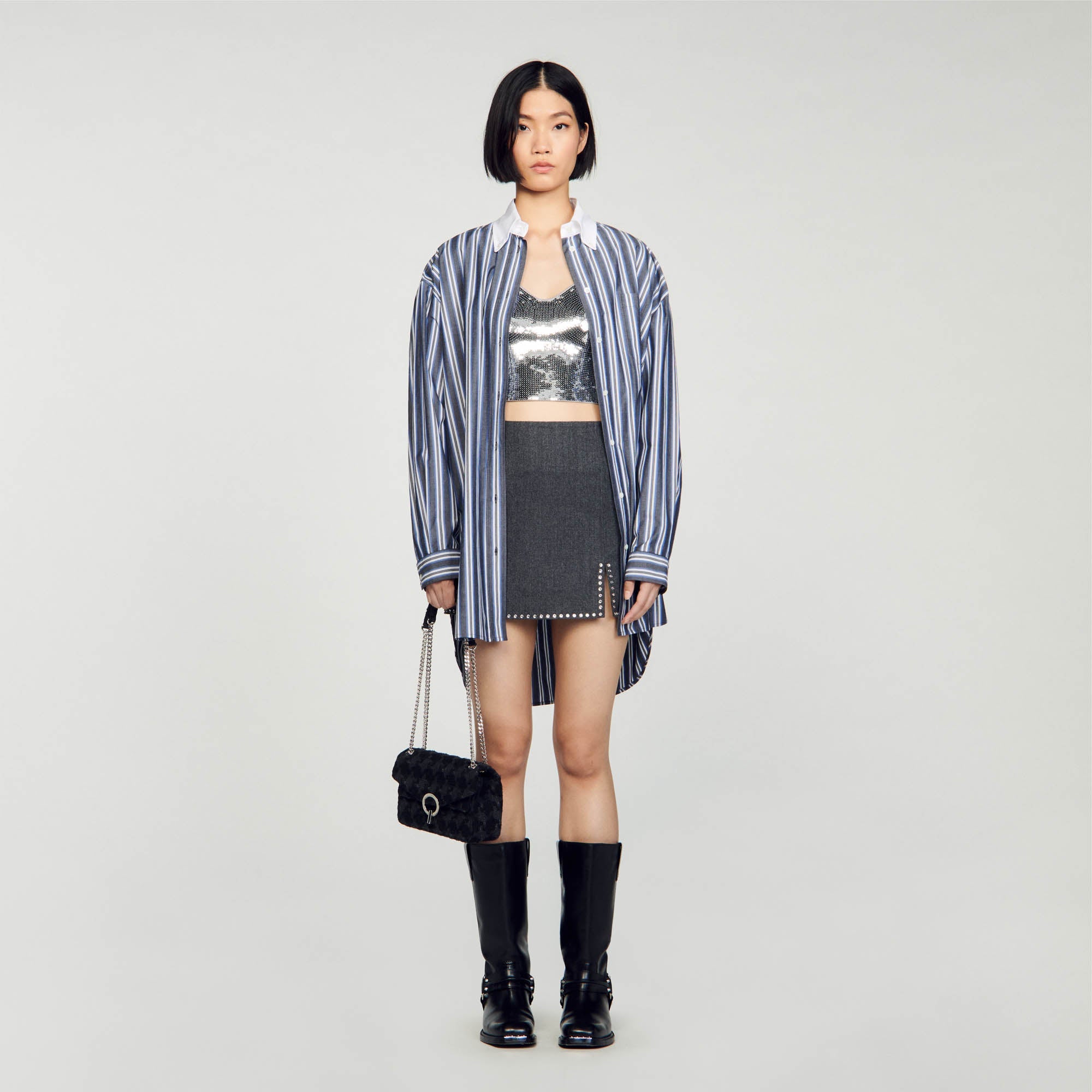 Oversized Striped Shirt