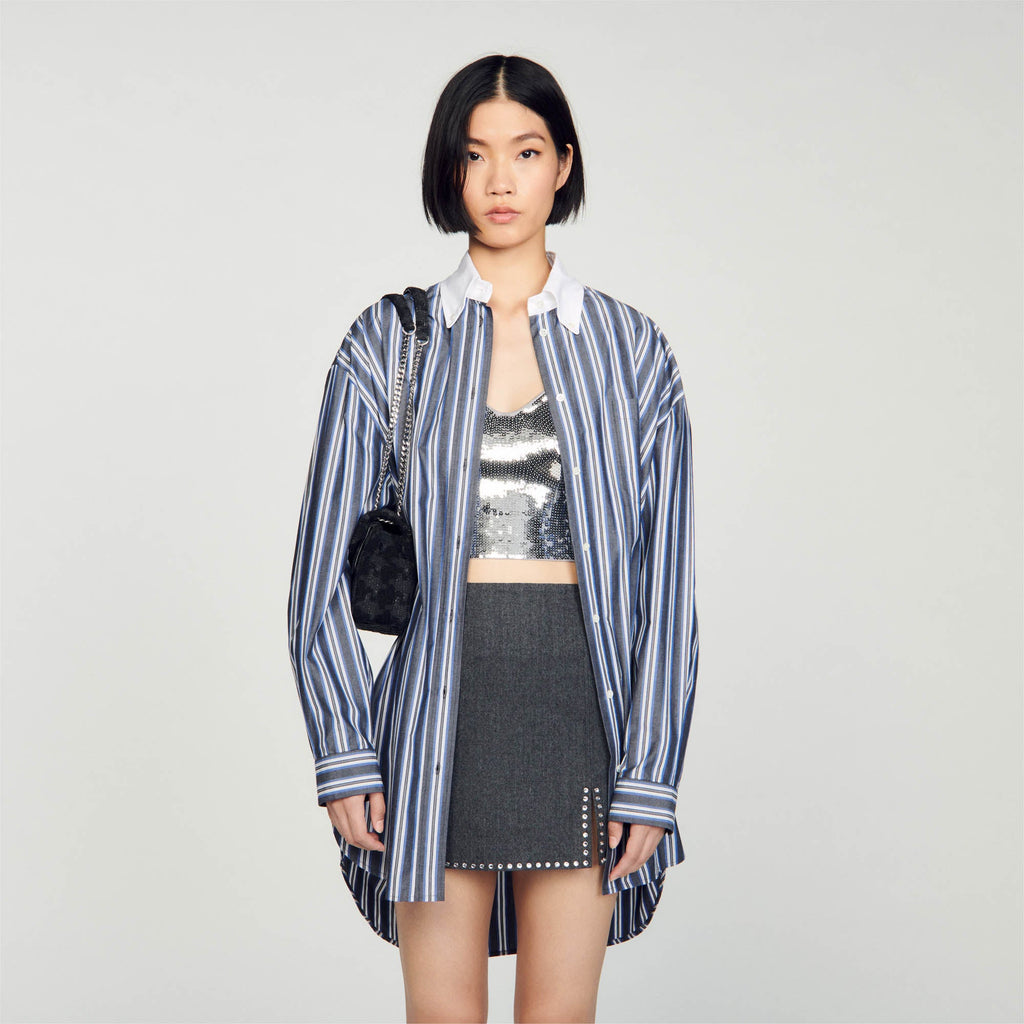 Oversized Striped Shirt