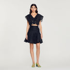 Ruffled Short Skirt