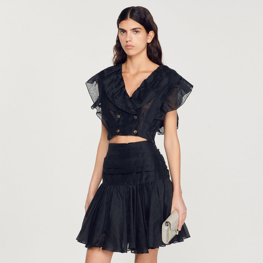 Ruffled Short Skirt