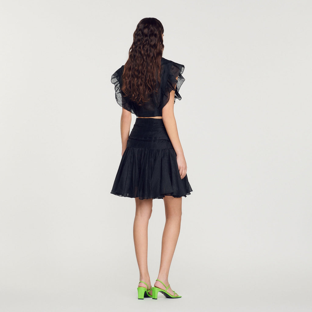 Ruffled Short Skirt