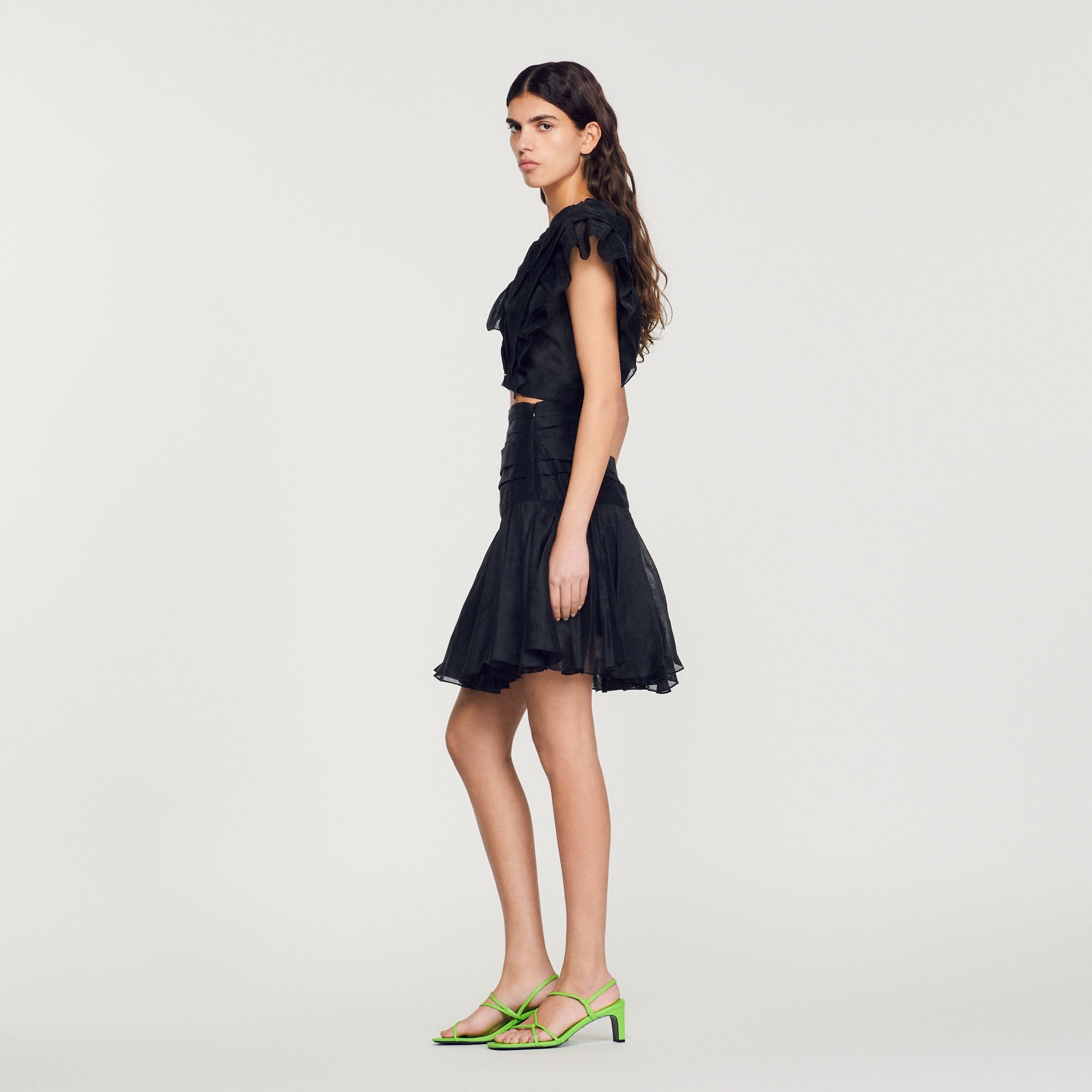 Ruffled Short Skirt