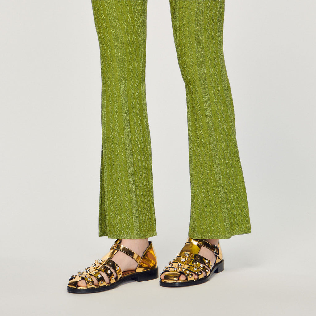 Pantalón de Punto Metalizado