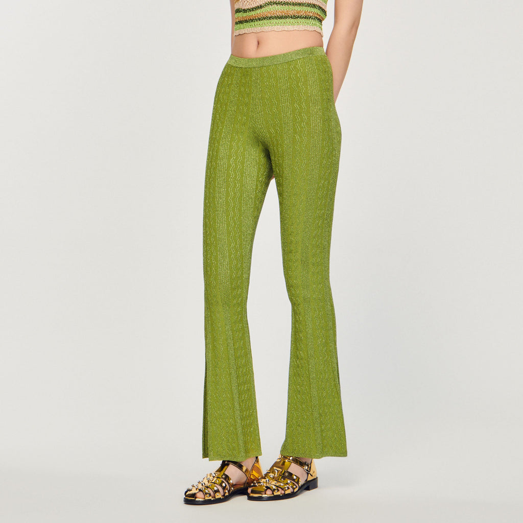 Pantalón de Punto Metalizado