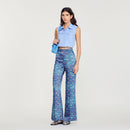 Pantalon Satiné Imprimé Fleuri