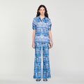 Pantalón Fluido Estampado Foulard