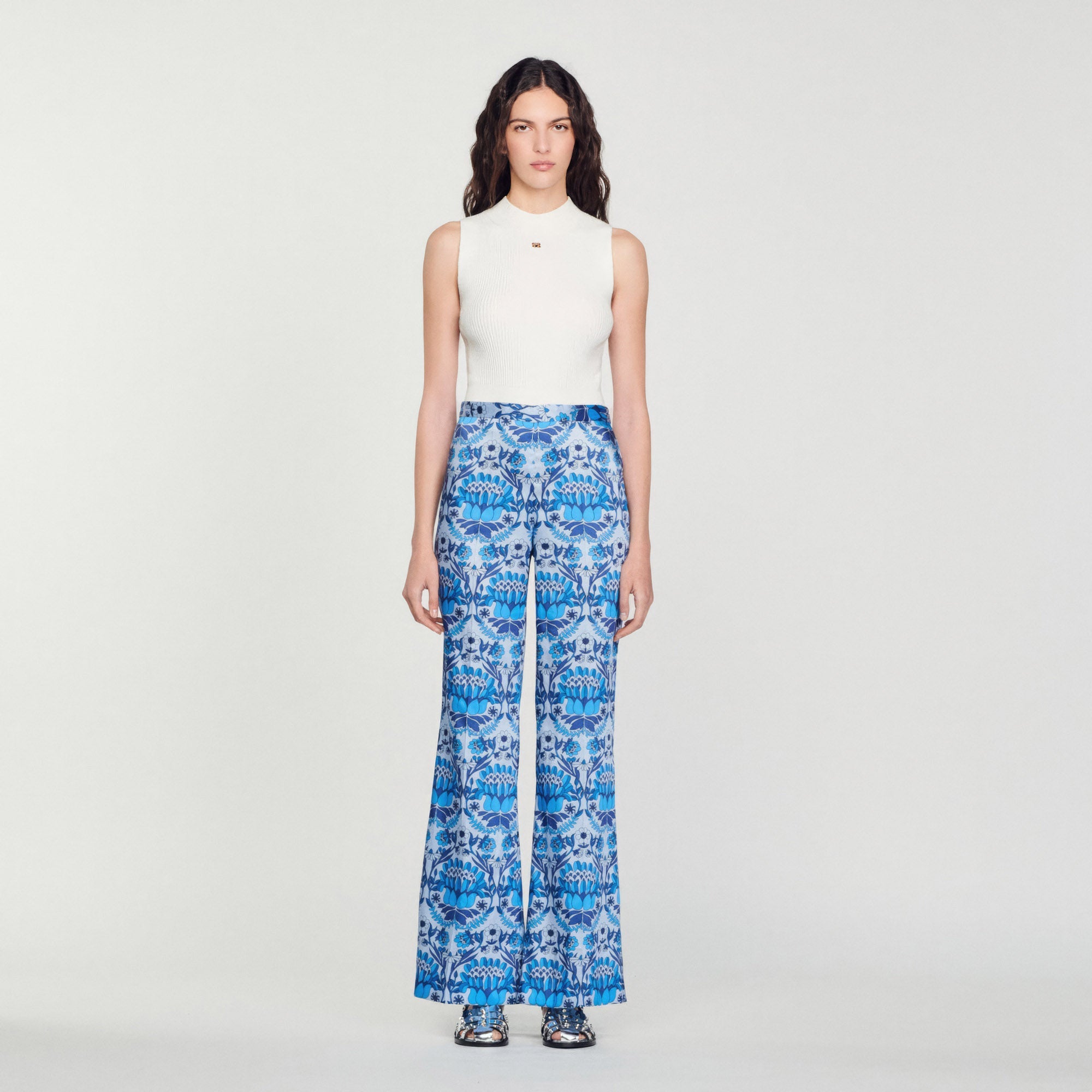 Pantalón Fluido Estampado Foulard