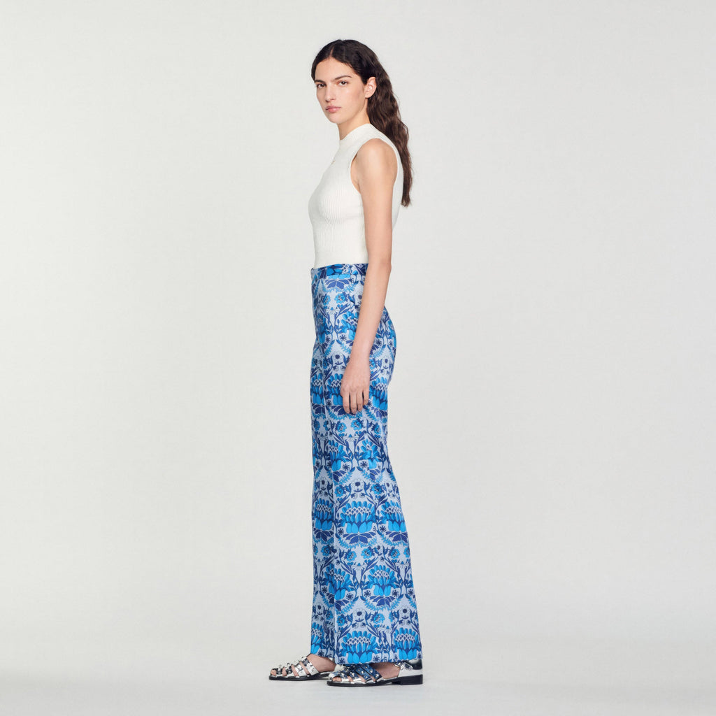 Pantalón Fluido Estampado Foulard