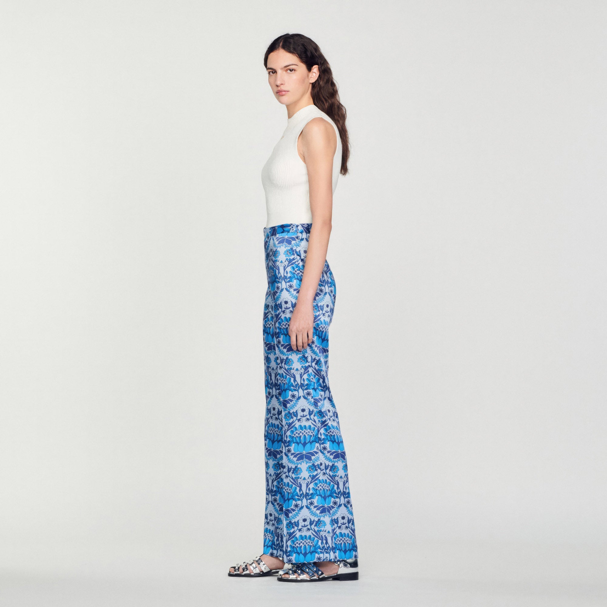 Pantalón Fluido Estampado Foulard