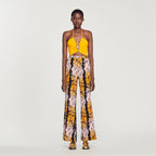 Sandro - Hawaiian Print Fluid Trousers