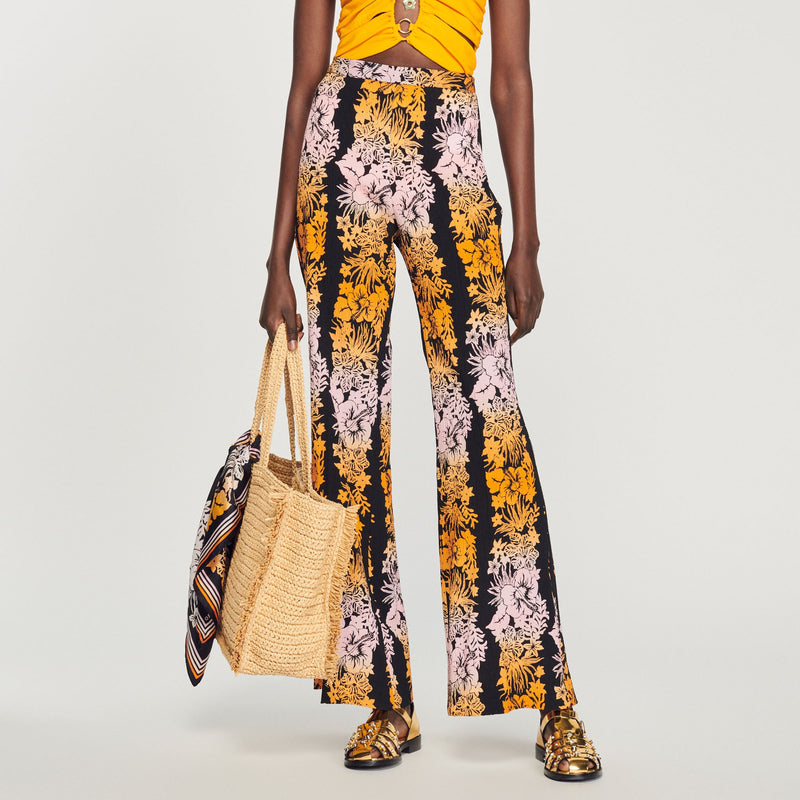 Pantalon Fluide Imprimé Hawaï