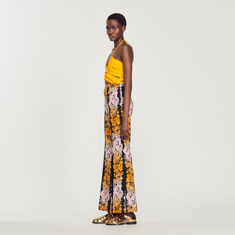 Pantalon Fluide Imprimé Hawaï