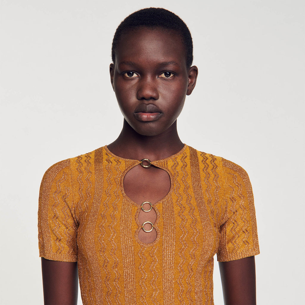 Shimmering Knit Top