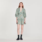 Short Fluid Floral Print Dress