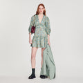Short Fluid Floral Print Dress