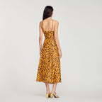 Vestido Largo Estampado Leopardo