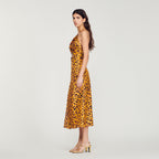 Vestido Largo Estampado Leopardo