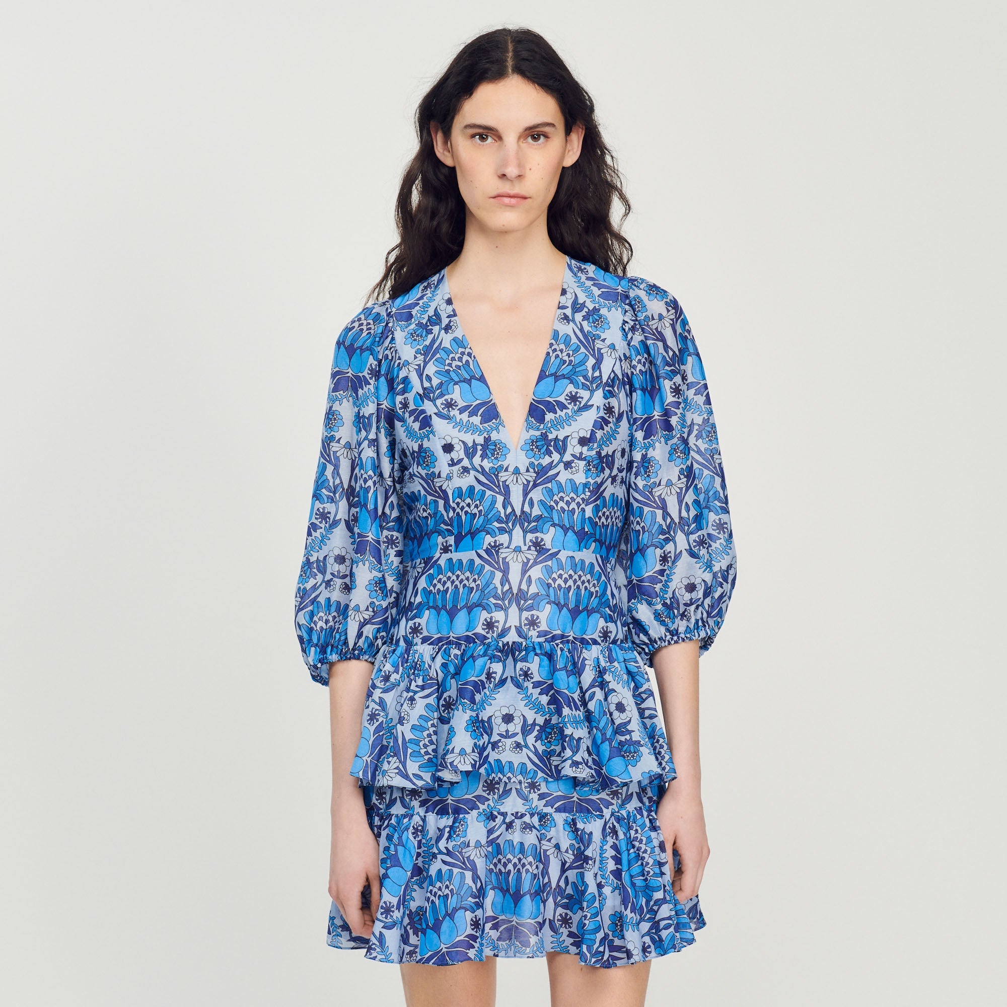 Vestido Corto Estampado Pañuelo