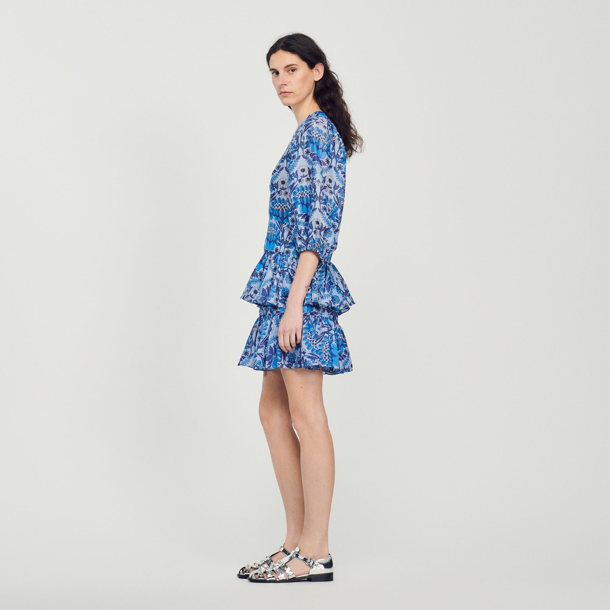 Vestido Corto Estampado Pañuelo