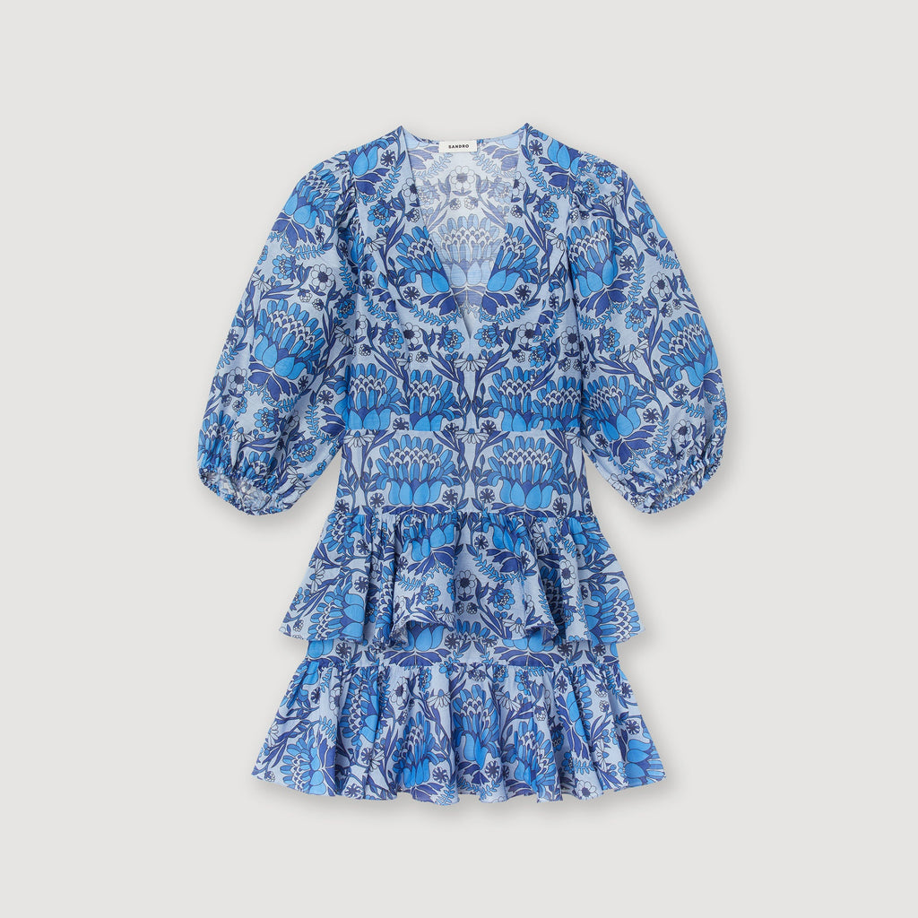 Vestido Corto Estampado Pañuelo