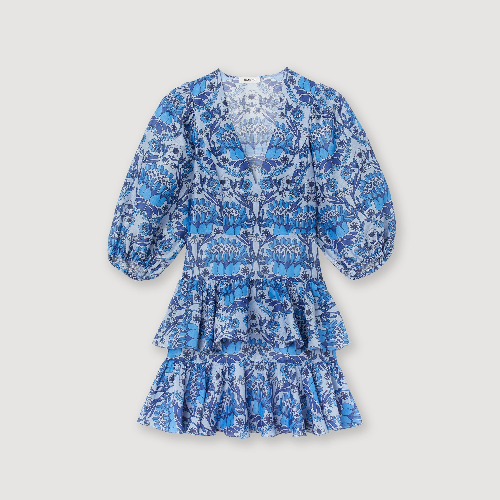 Vestido Corto Estampado Pañuelo