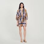 Robe Courte Imprimée Hawaï