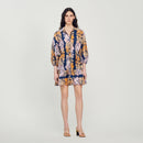 Robe Courte Imprimée Hawaï