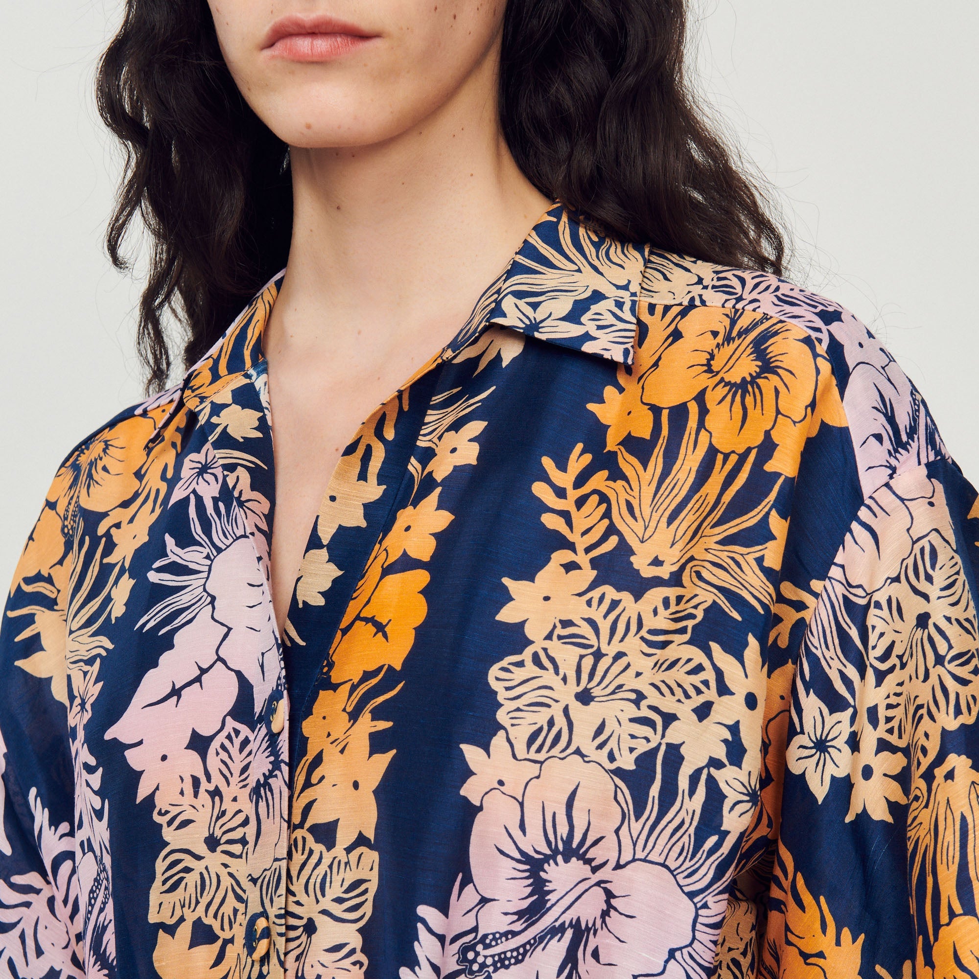 Robe Courte Imprimée Hawaï