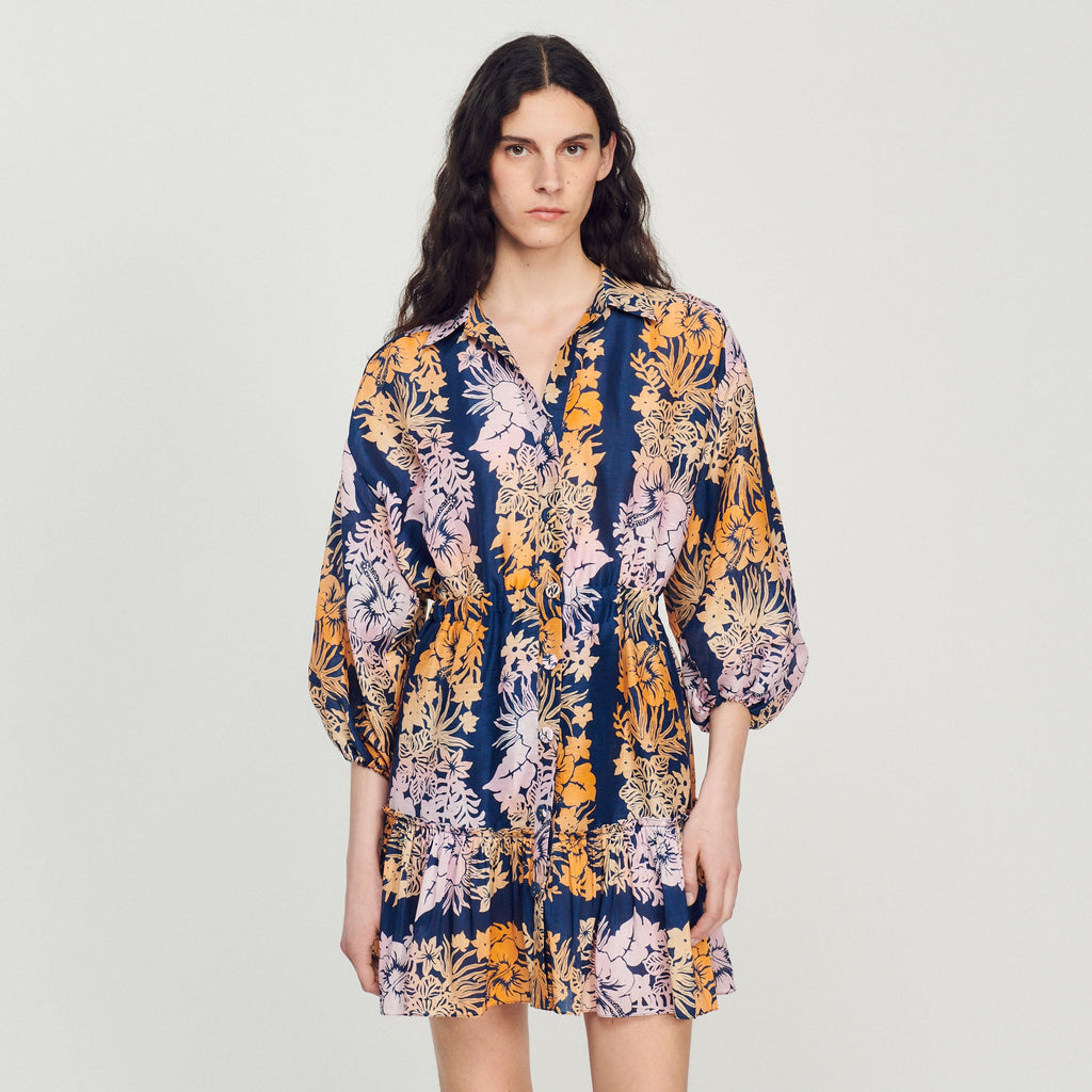 Robe Courte Imprimée Hawaï